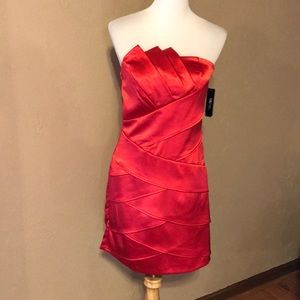 IZ Byer red strapless dress.  NWT. Perfect for homecoming!